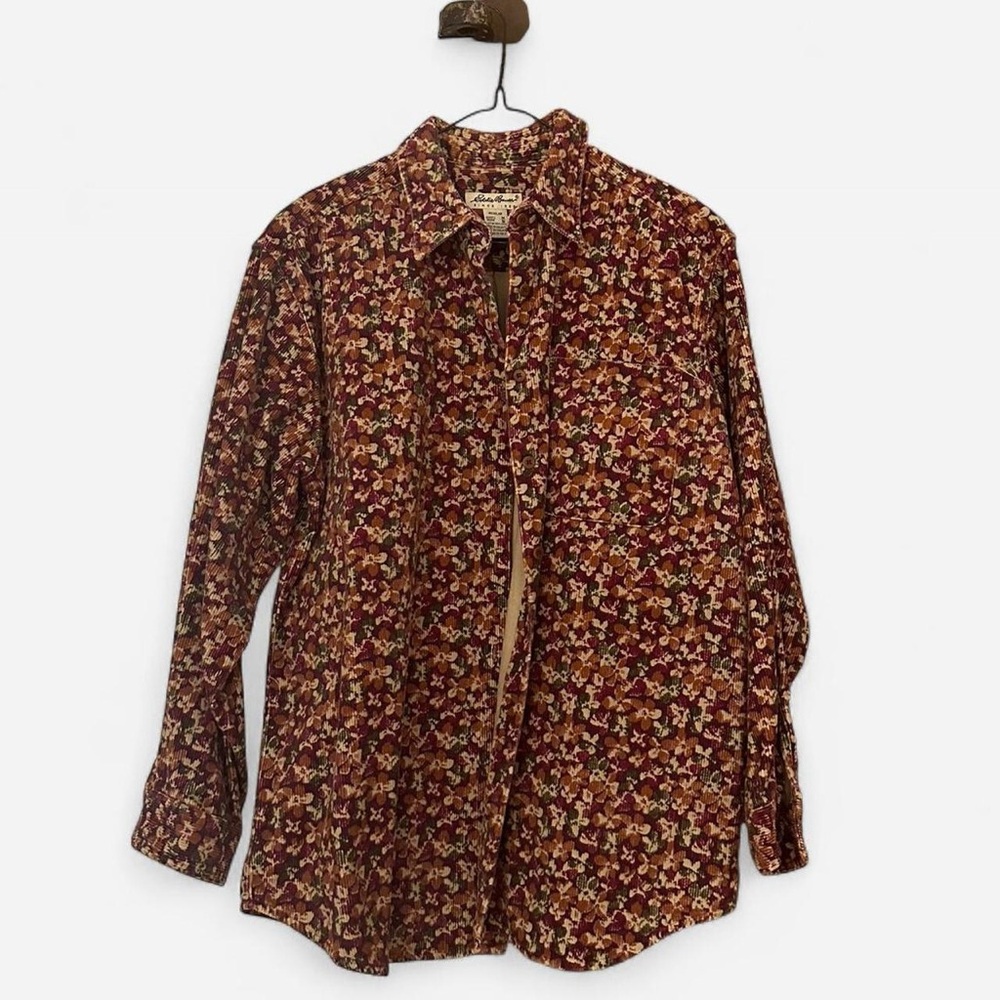 Vintage Eddie Bauer Men’s Medium Floral Button Down Shirt